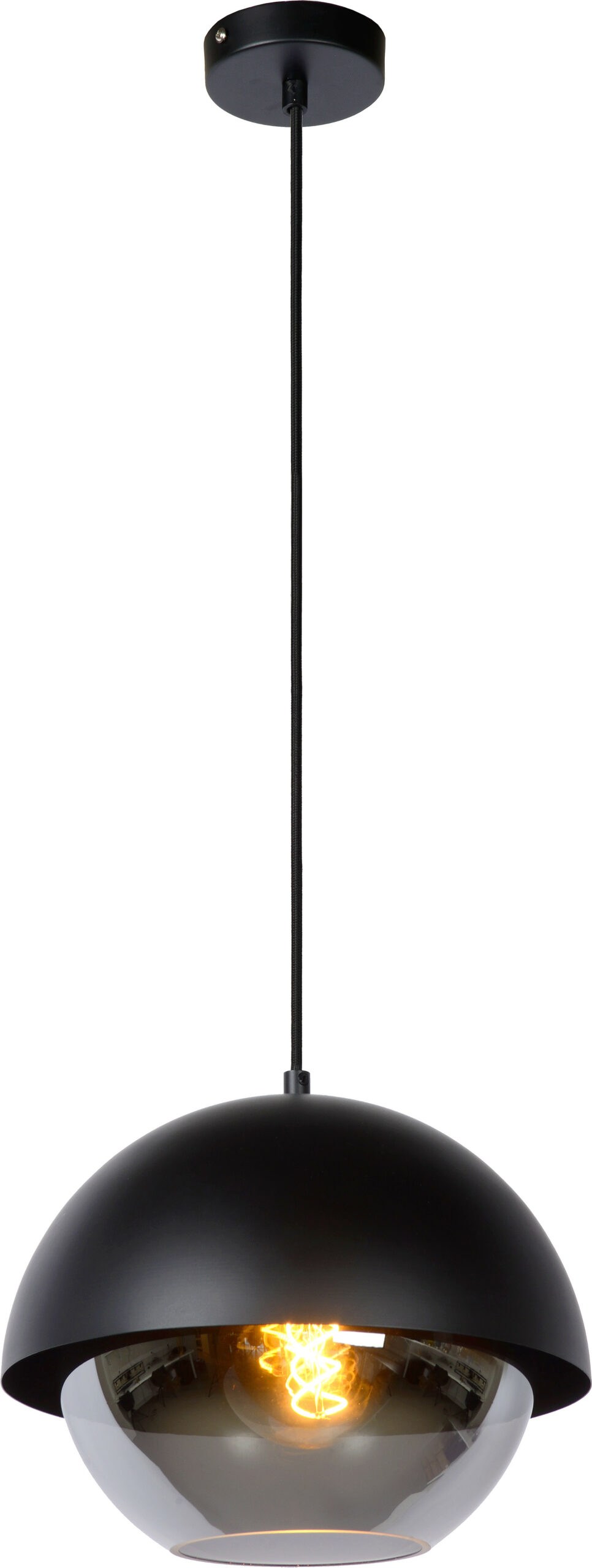 Cooper - Hanglamp - Ø30 cm - 1xe27 - Zwart Lucide Hanglamp 10410/20/30
