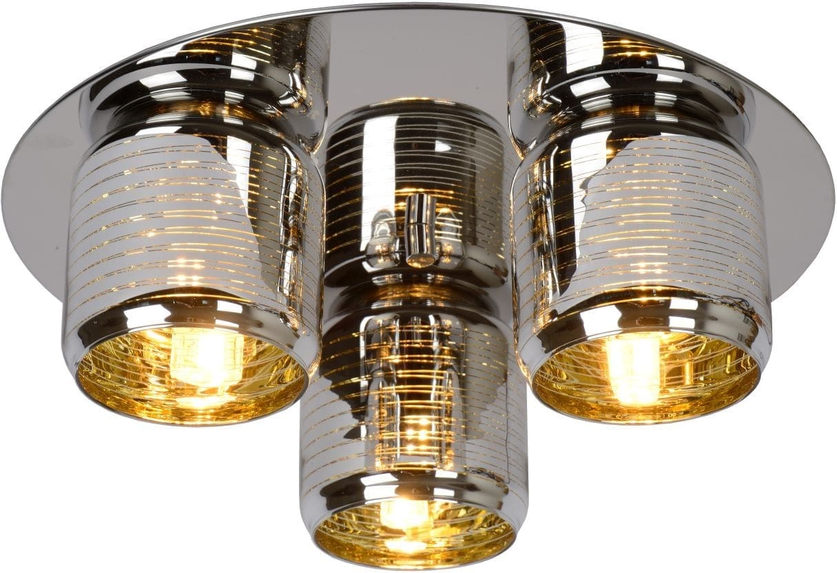 Eryn Plafonnière Ø38 cm 3xg9 - Chroom Lucide Plafondlamp 70184/03/11