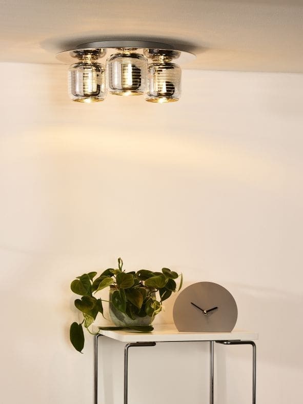 Eryn Plafonnière Ø38 cm 3xg9 - Chroom Lucide Plafondlamp 70184/03/11