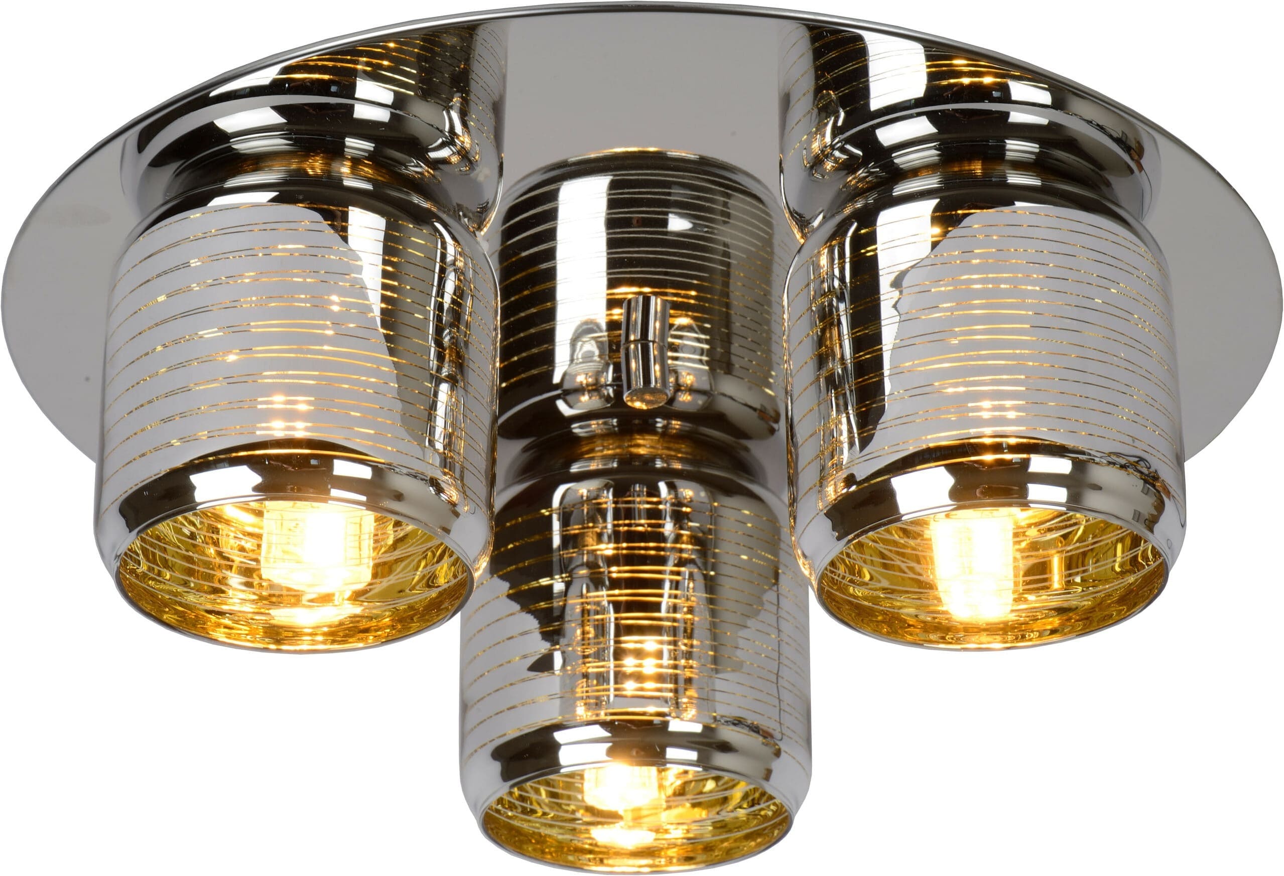 Eryn Plafonnière Ø38 cm 3xg9 - Chroom Lucide Plafondlamp 70184/03/11