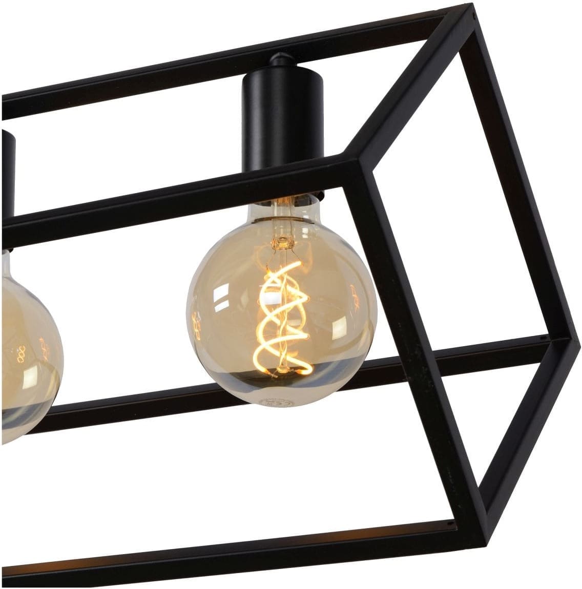 Fabian - Hanglamp - 6xe27 - Zwart Lucide Hanglamp 00425/06/30
