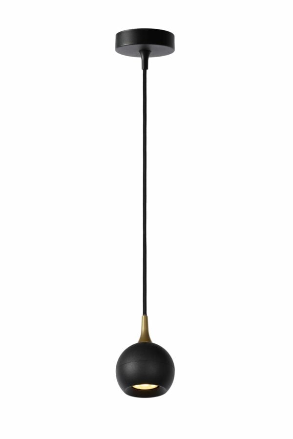 Favori - Hanglamp - Ø9 cm - 1xgu10 - Zwart Lucide Hanglamp 09434/01/30