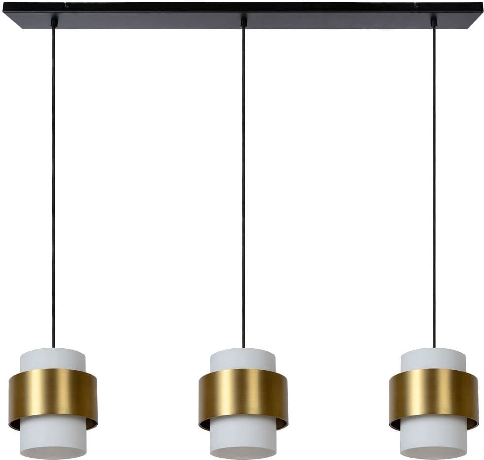 Firmin - Hanglamp - 3xe27 - Mat Goud / Messing Lucide Hanglamp 45497/03/02