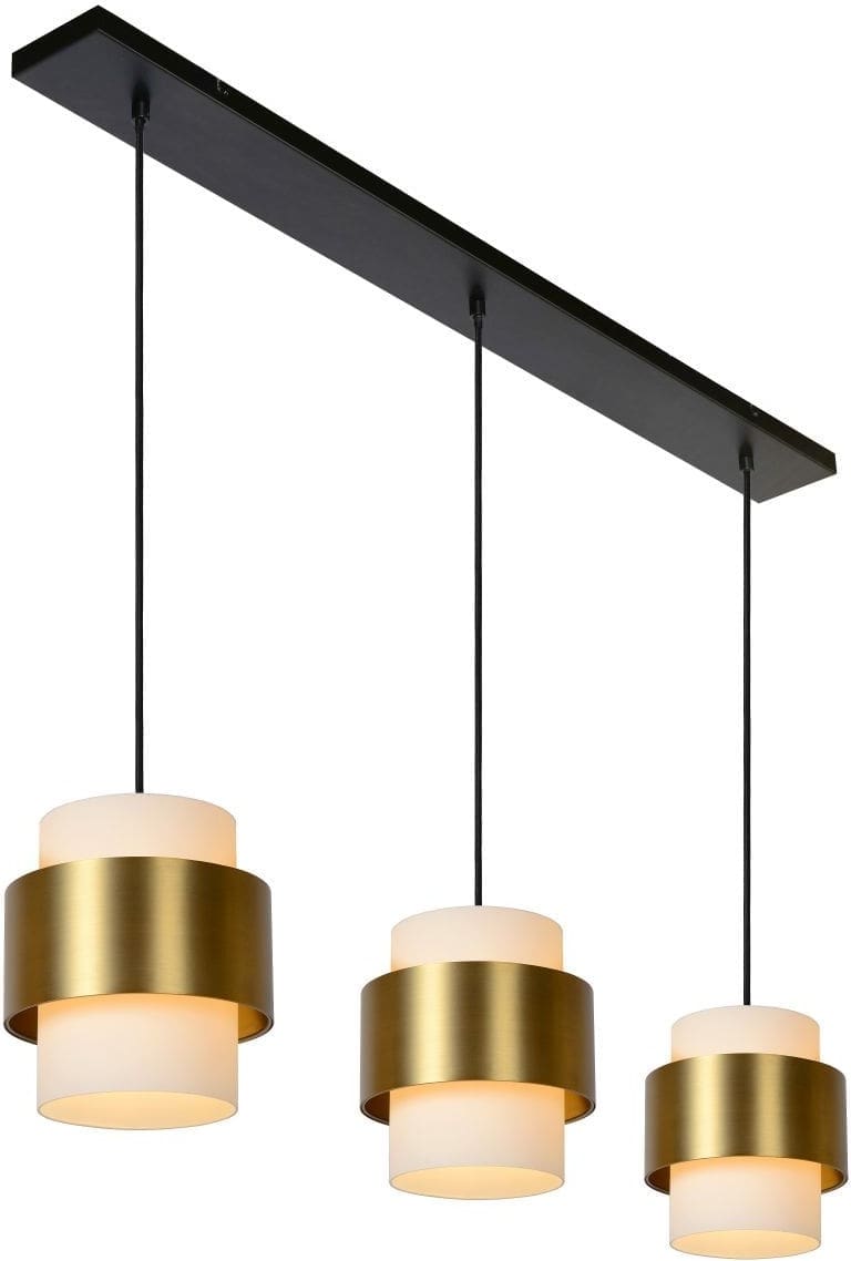 Firmin - Hanglamp - 3xe27 - Mat Goud / Messing Lucide Hanglamp 45497/03/02