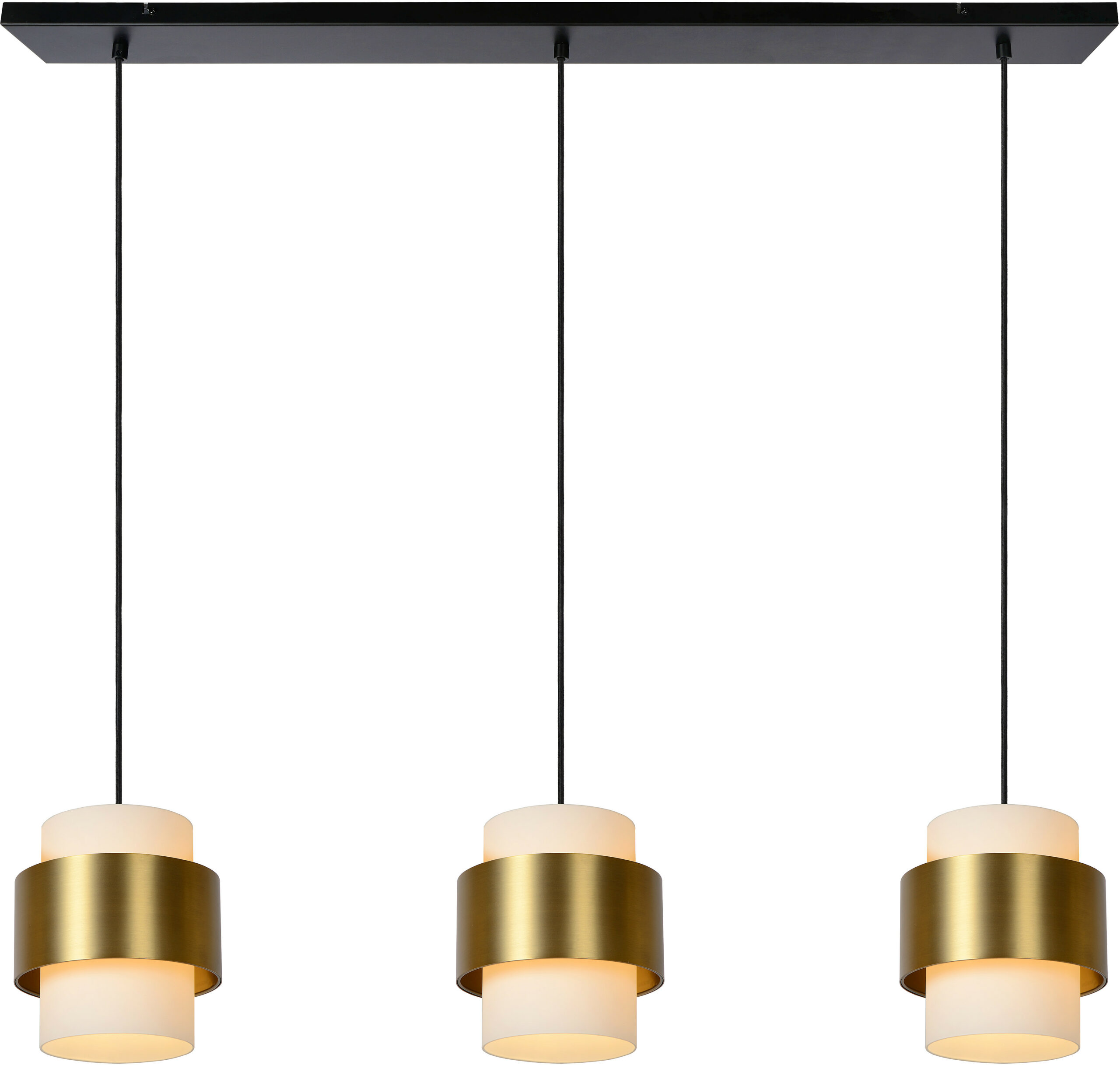 Firmin - Hanglamp - 3xe27 - Mat Goud / Messing Lucide Hanglamp 45497/03/02