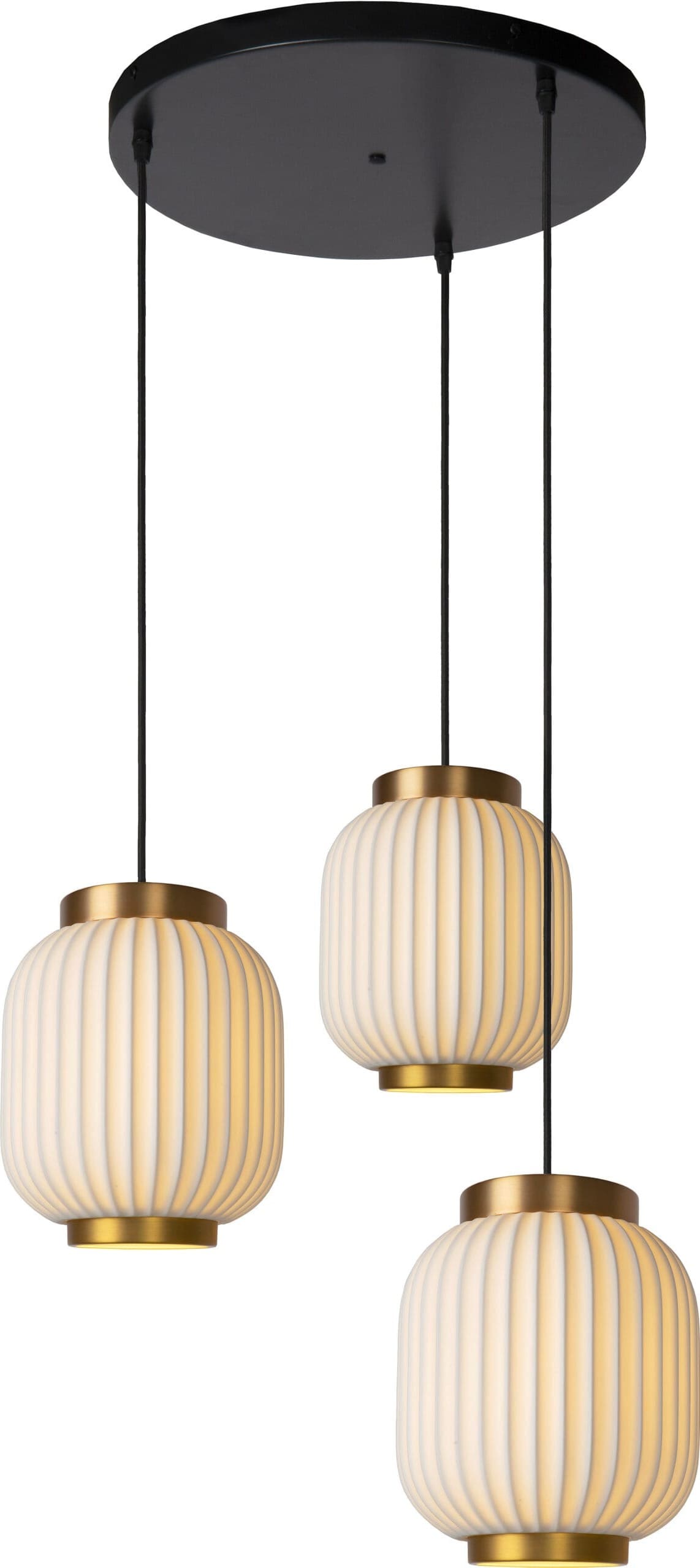 Gosse Hanglamp 3xe27 - Wit Lucide Hanglamp 13435/03/31