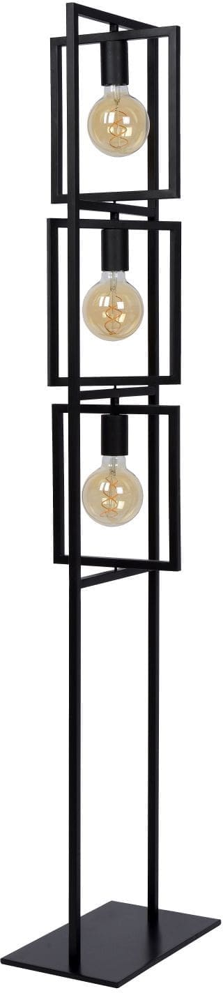 Luuk Vloerlamp 3xe27 - Zwart Lucide Vloerlamp 00726/03/30