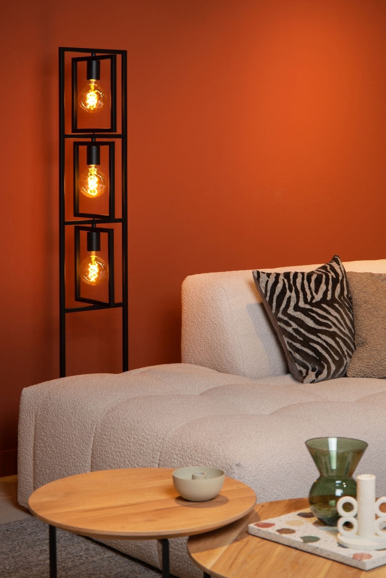 Luuk Vloerlamp 3xe27 - Zwart Lucide Vloerlamp 00726/03/30