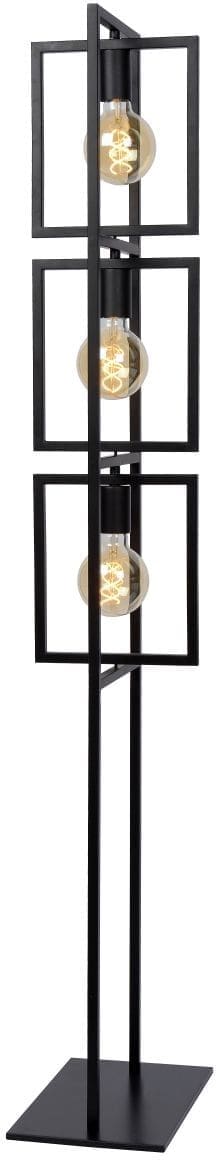 Luuk Vloerlamp 3xe27 - Zwart Lucide Vloerlamp 00726/03/30