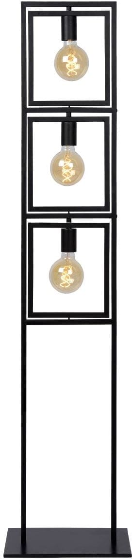 Luuk Vloerlamp 3xe27 - Zwart Lucide Vloerlamp 00726/03/30