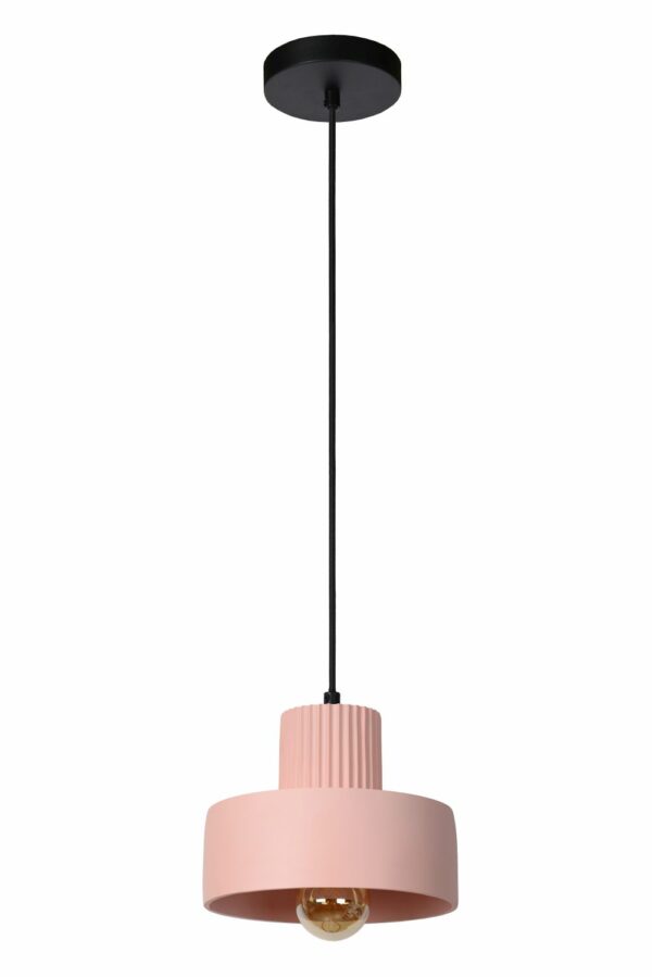 Ophelia - Hanglamp - Ø20 cm - 1xe27 - Roze Lucide Hanglamp 20419/20/66