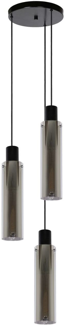 Orlando Hanglamp Ø32 cm 3xe27 - Fumé Lucide Hanglamp 74404/13/65