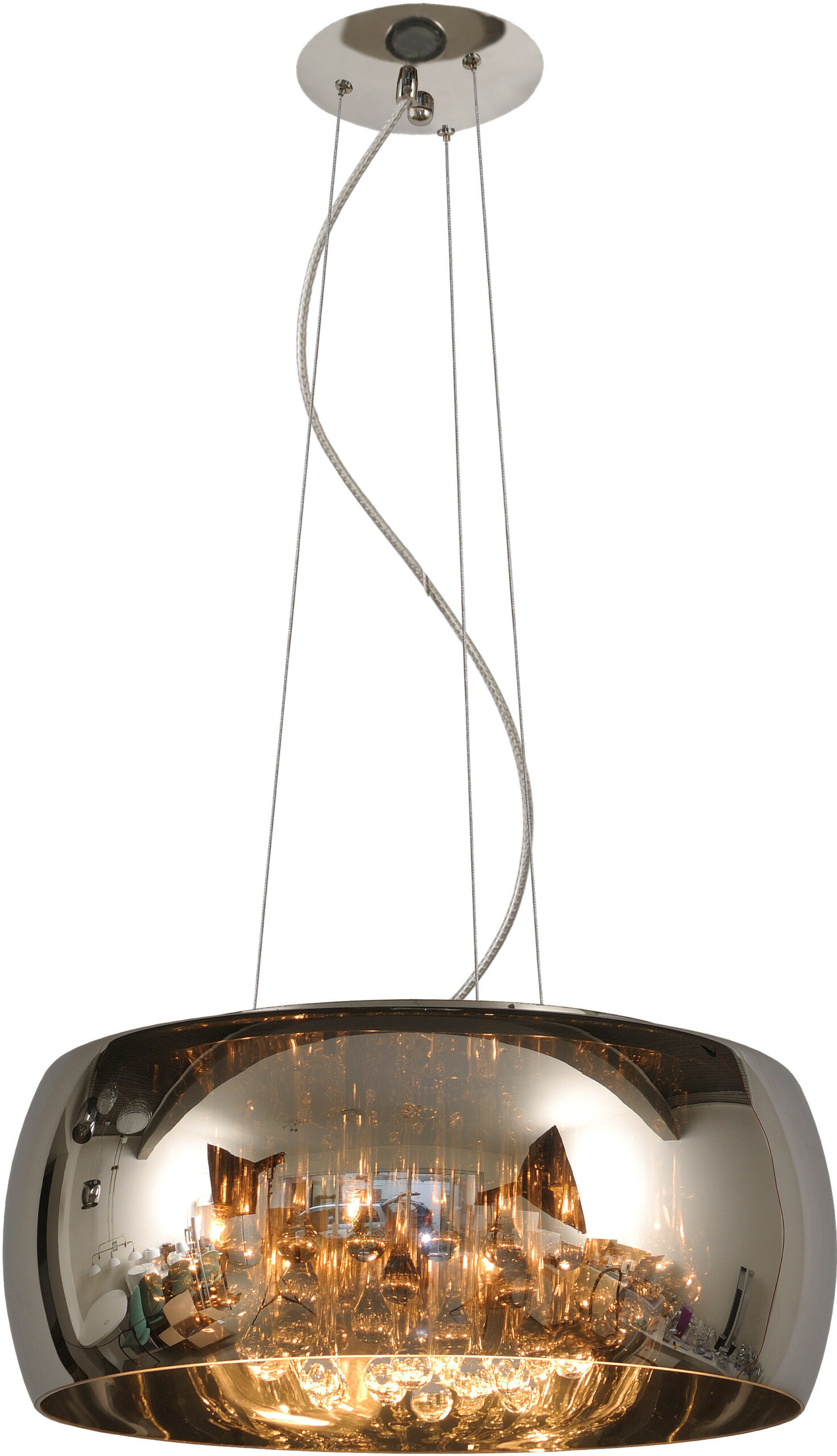 Pearl - Hanglamp - Ø50 cm - 6xg9 - Chroom Lucide Hanglamp 70463/06/11