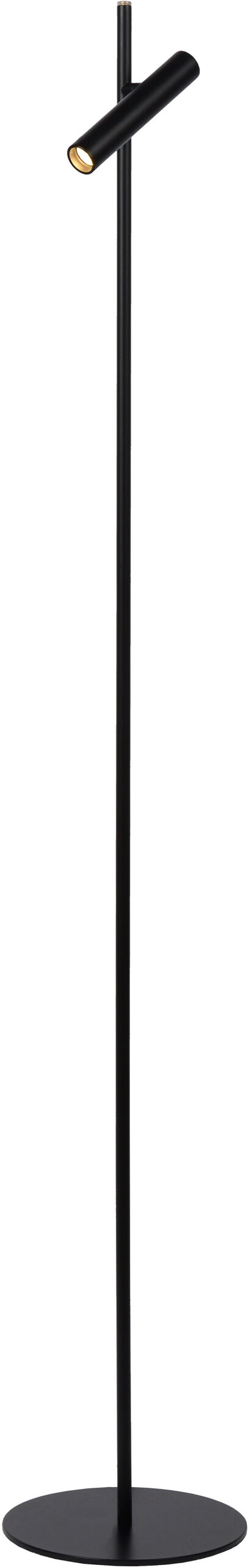 Philon - Leeslamp - Ø23 cm - Led Dimb. - 1x4,5W 3000K - Zwart Lucide Vloerlamp 79781/05/30