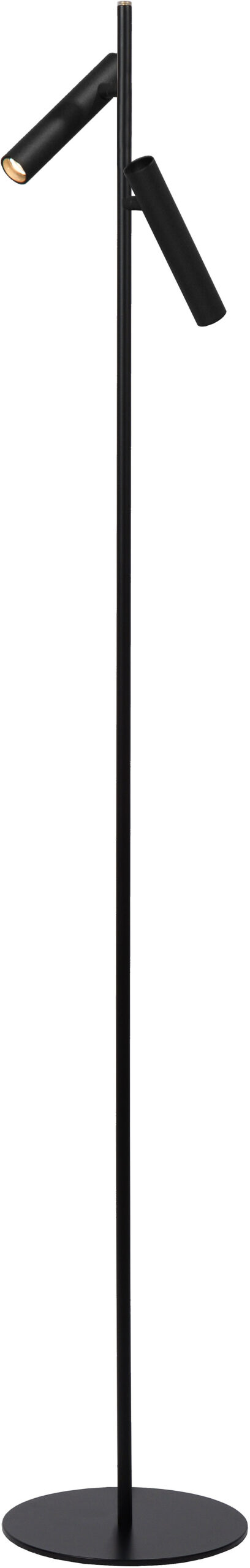 Philon - Leeslamp - Ø23 cm - Led Dimb. - 2x4,5W 3000K - Zwart Lucide Vloerlamp 79781/10/30