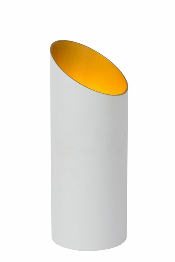 Quirijn - Tafellamp - Ø9,6 cm - 1xe27 - Wit Lucide Tafellamp 09533/01/31