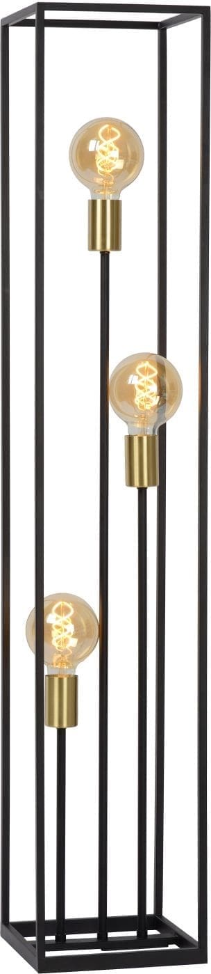 Ruben - Vloerlamp - 3xe27 - Zwart Lucide Vloerlamp 00724/03/30