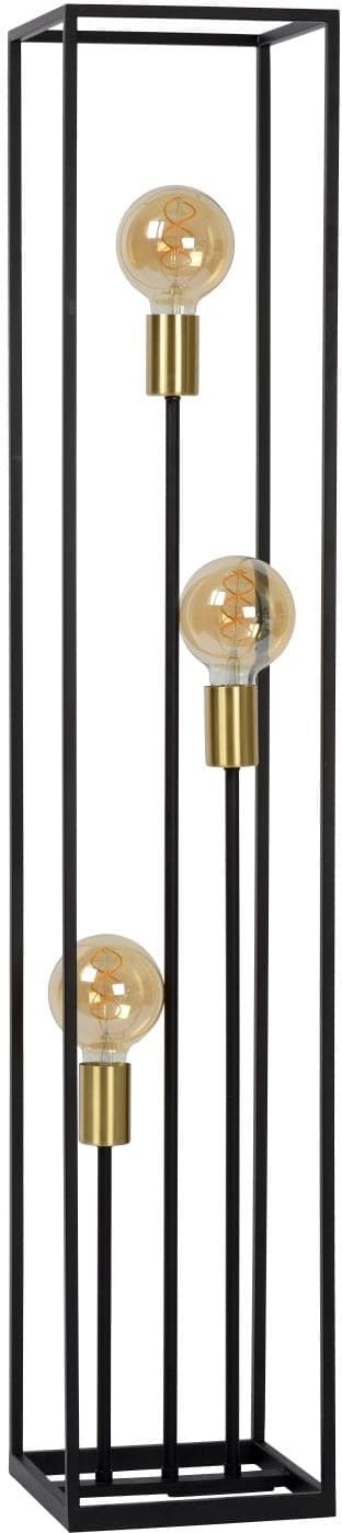 Ruben - Vloerlamp - 3xe27 - Zwart Lucide Vloerlamp 00724/03/30