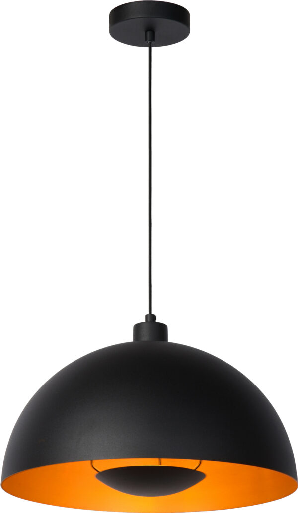 Siemon - Hanglamp - Ø40 cm - 1xe27 - Zwart Lucide Hanglamp 45496/01/30