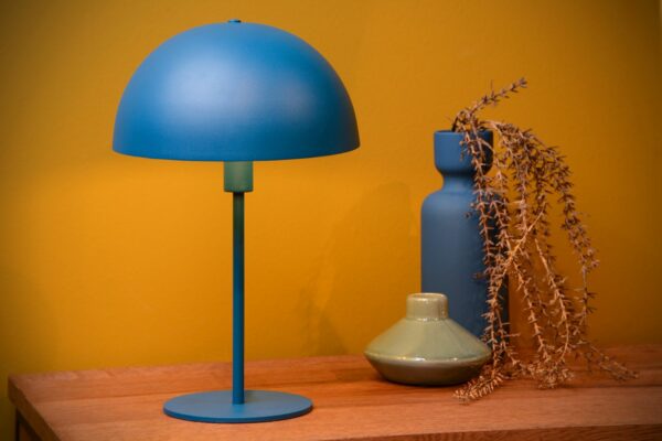 Siemon - Tafellamp - Ø25 cm - 1xe14 - Blauw Lucide Tafellamp 45596/01/35