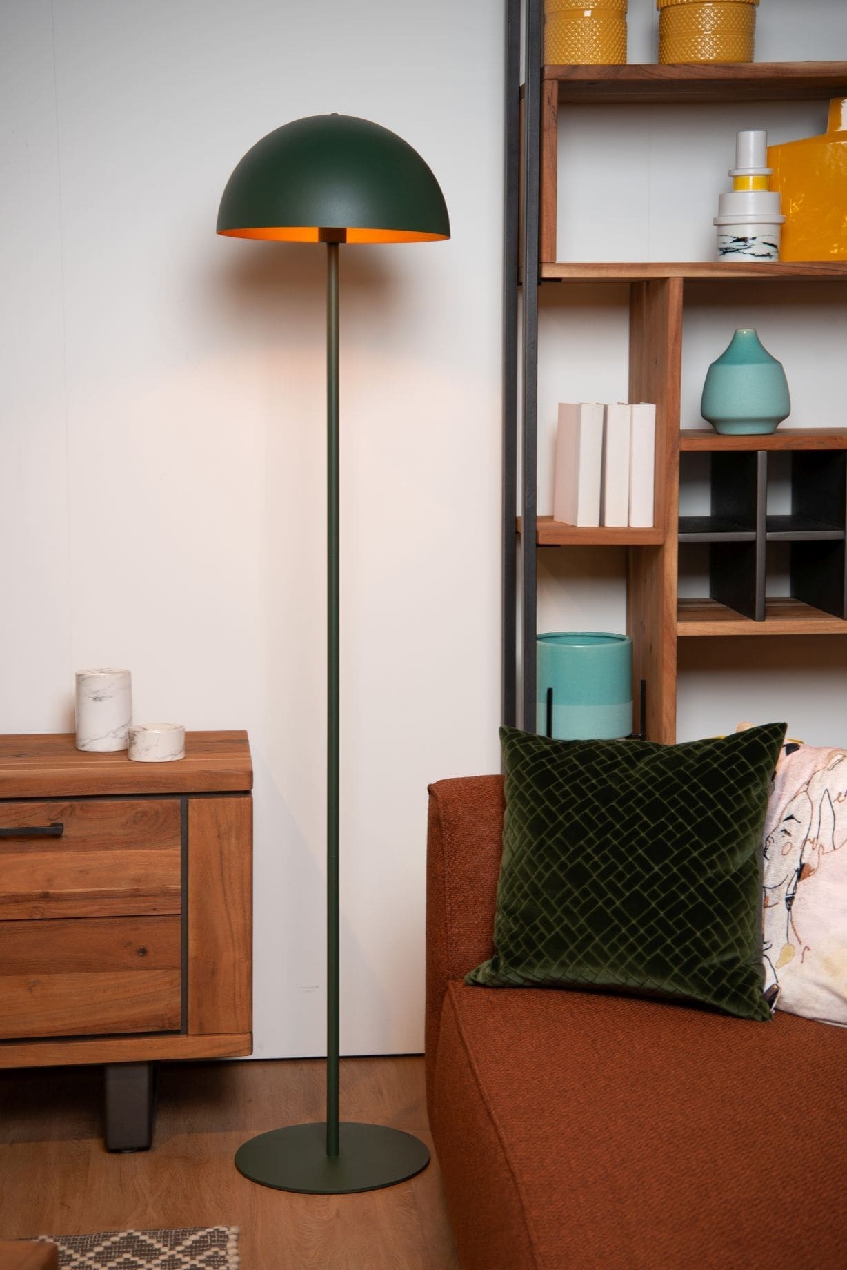 Siemon - Vloerlamp - Ø35 cm - 1xe27 - Groen Lucide Vloerlamp 45796/01/33