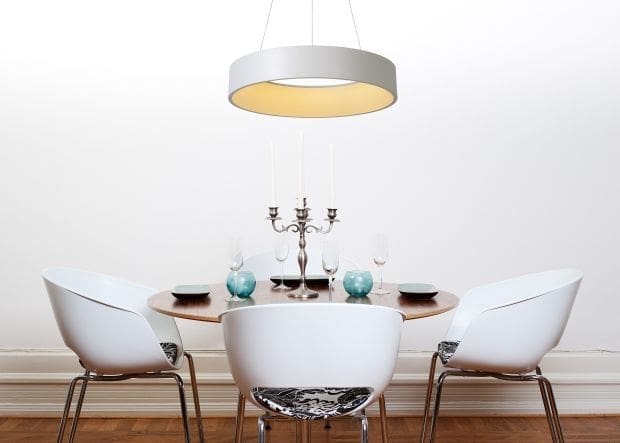 Talowe Led - Hanglamp - Ø60 cm - Led Dimb. - 1x39W 3000K - Wit Lucide Hanglamp 46400/42/31