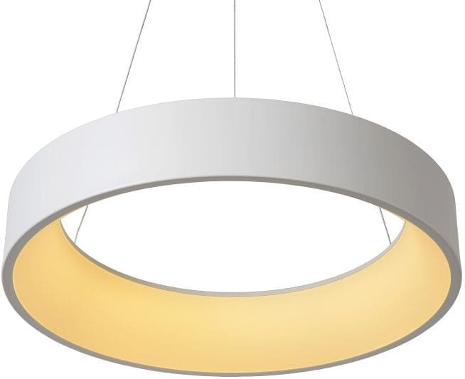 Talowe Led - Hanglamp - Ø60 cm - Led Dimb. - 1x39W 3000K - Wit Lucide Hanglamp 46400/42/31