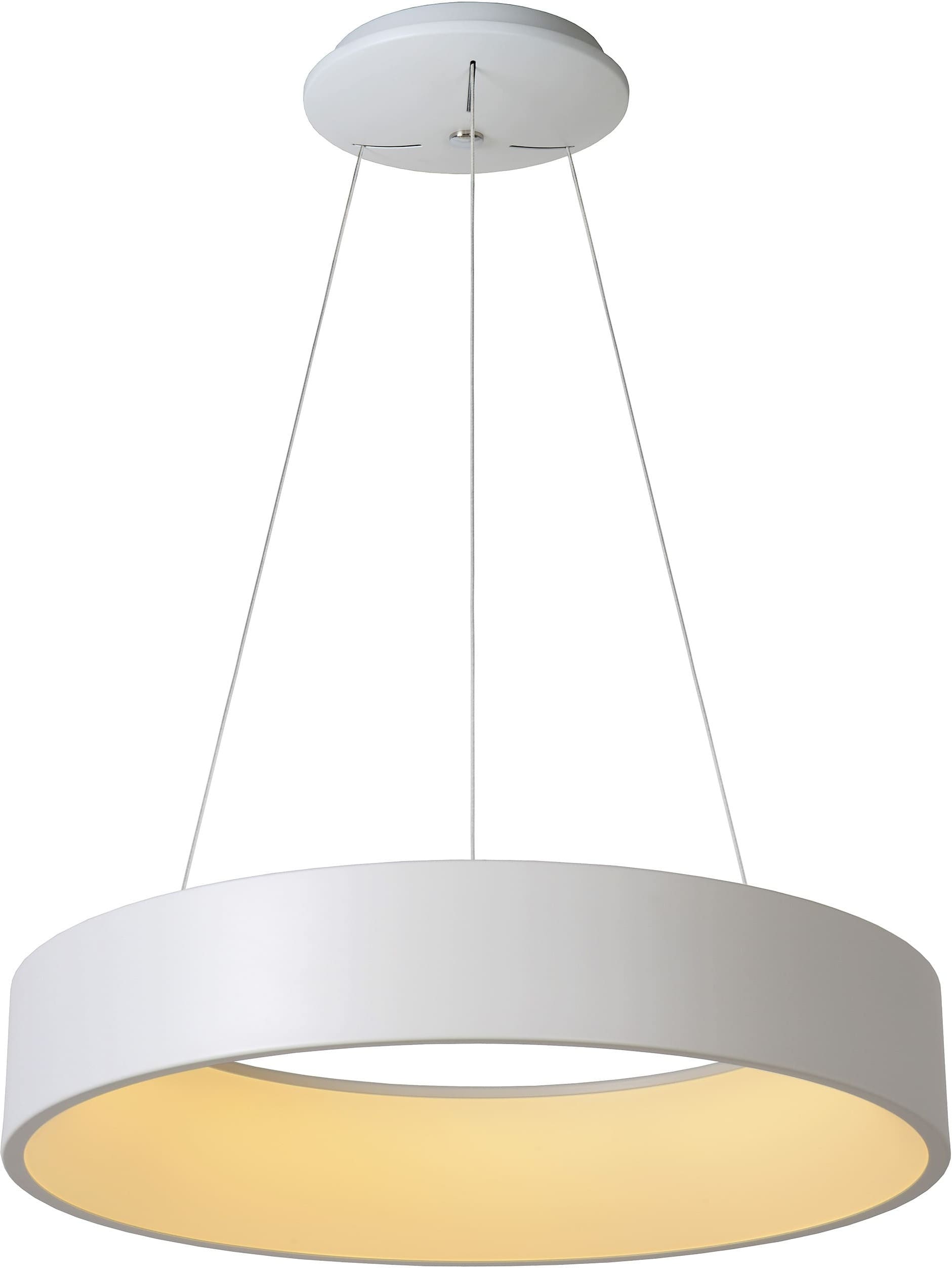 Talowe Led - Hanglamp - Ø60 cm - Led Dimb. - 1x39W 3000K - Wit Lucide Hanglamp 46400/42/31