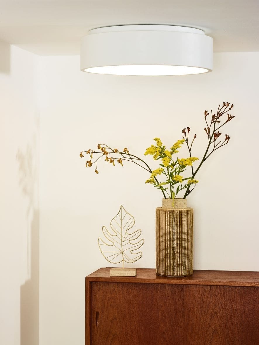 Talowe Led Plafonnière Ø45,5 cm Led Dimb. 1x30w 3000k - Wit Lucide Plafondlamp 46100/32/31