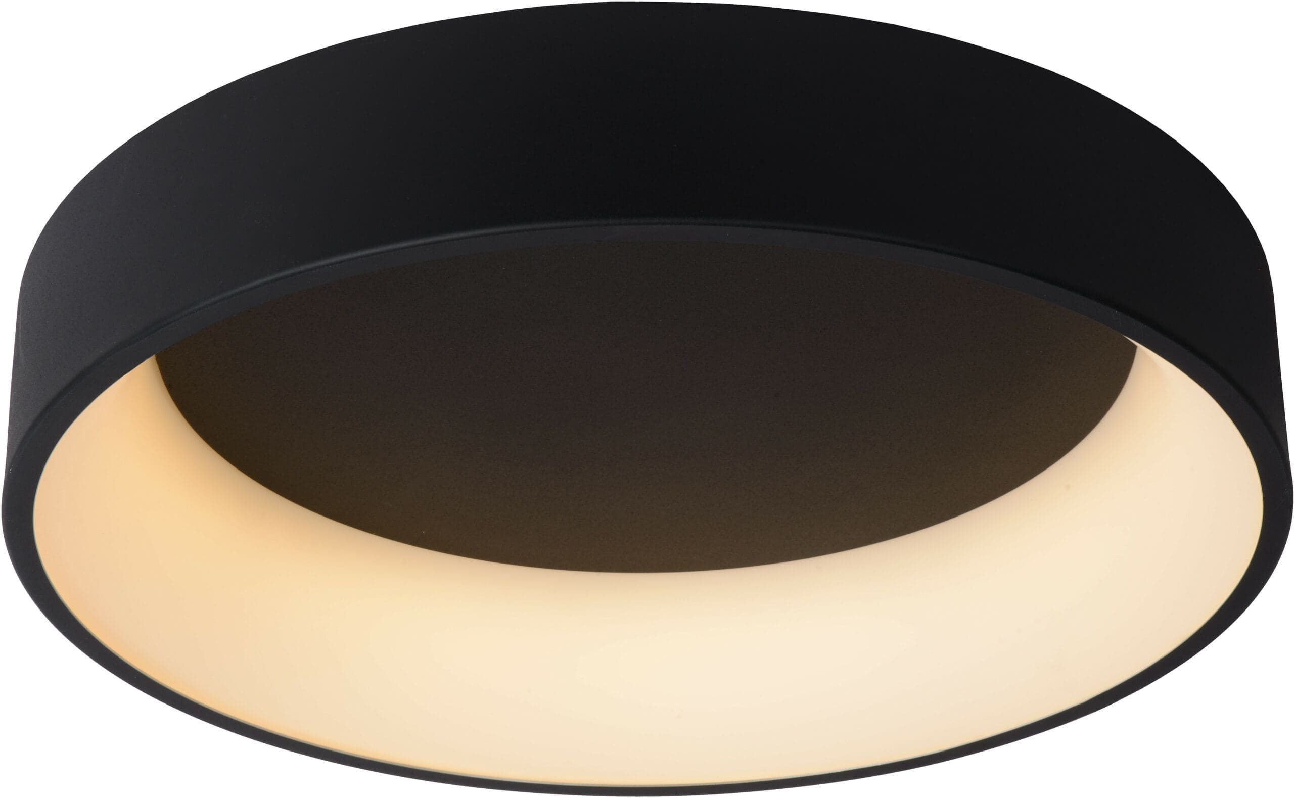 Talowe Led Plafonnière Ø60 cm Led Dimb. 1x42w 3000k - Zwart Lucide Plafondlamp 46100/42/30