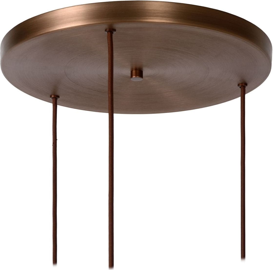 Toledo - Hanglamp - 3xe27 - Amber Lucide Hanglamp 74405/13/62