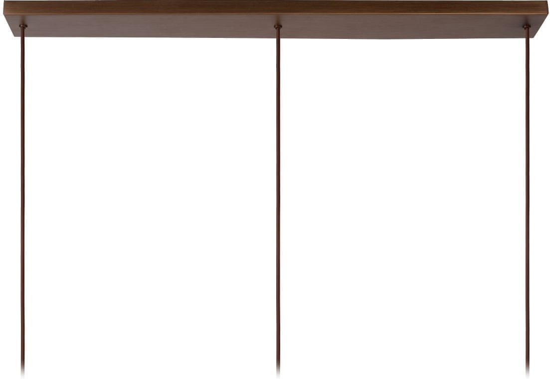 Toledo - Hanglamp - Ø20 cm - 3xe27 - Amber Lucide Hanglamp 74405/03/62