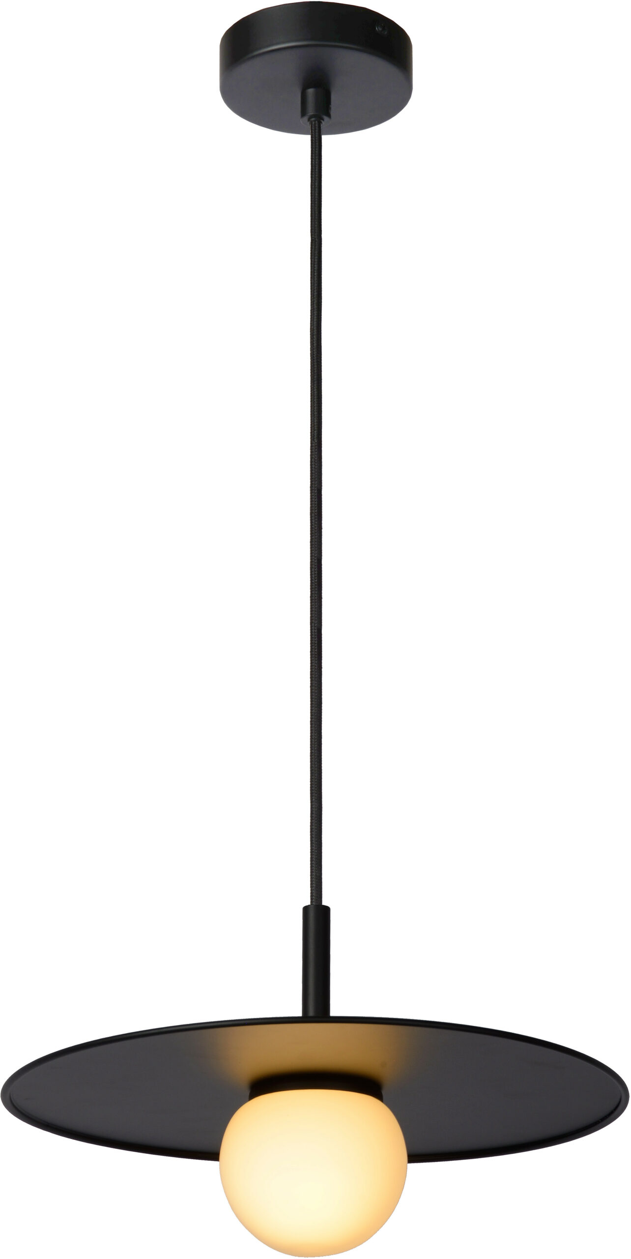 Topher - Hanglamp - Ø30 cm - 1xg9 - Zwart Lucide Hanglamp 30491/30/30