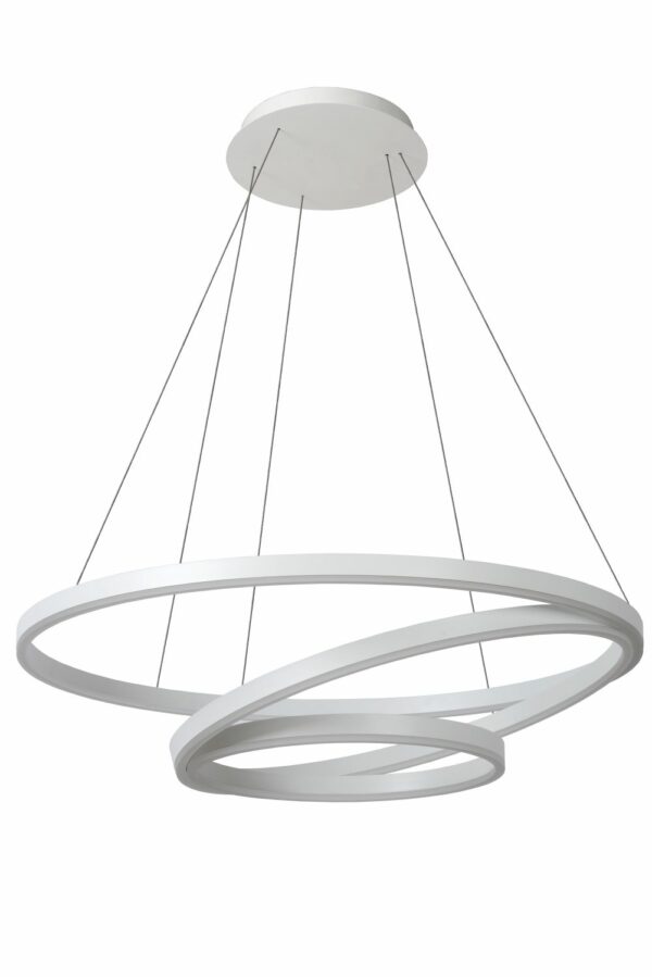 Triniti - Hanglamp - Ø80 cm - Led Dimb. - 3000K - Wit Lucide Hanglamp 46402/99/31