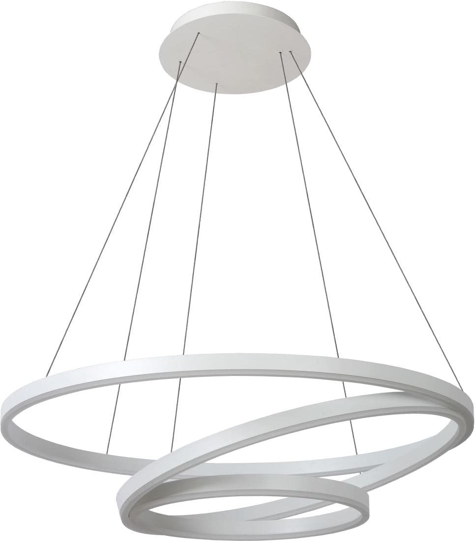 Triniti - Hanglamp - Ø80 cm - Led Dimb. - 3000K - Wit Lucide Hanglamp 46402/99/31