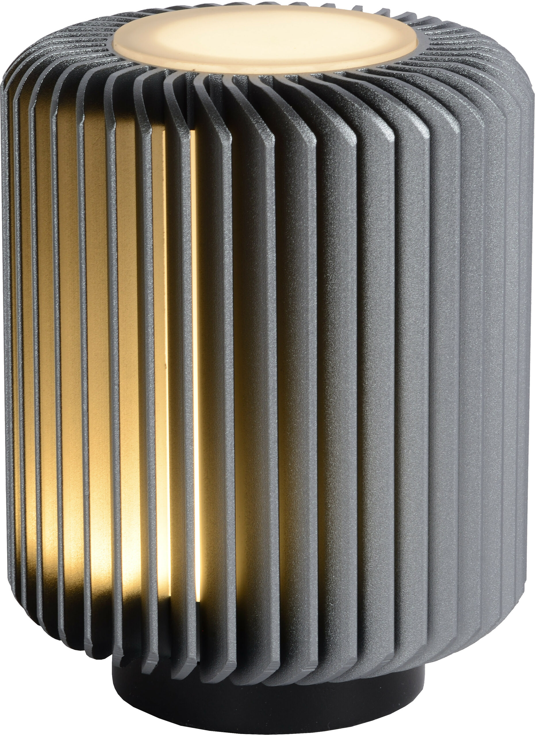 Turbin - Tafellamp - Ø10,6 cm - Led - 1x5W 3000K - Grijs Lucide Tafellamp 26500/05/36