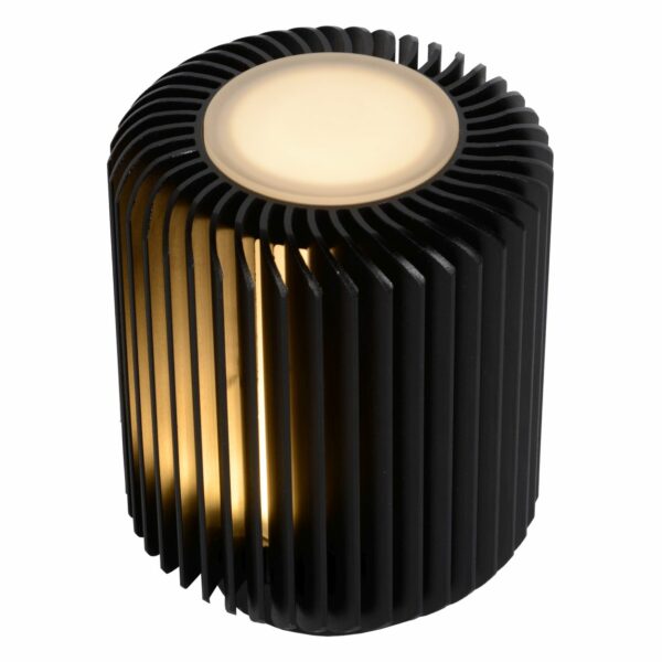 Turbin - Tafellamp - Ø10,6 cm - Led - 1x5W 3000K - Zwart Lucide Tafellamp 26500/05/30