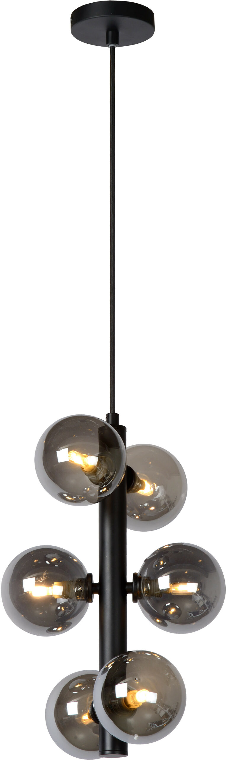 Tycho - Hanglamp - Ø25,5 cm - 6xg9 - Zwart Lucide Hanglamp 45474/06/30