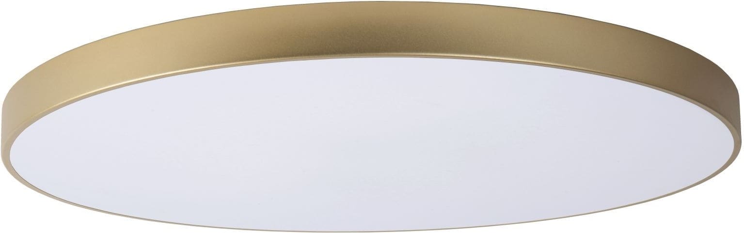 Unar Plafonnière Ø80 cm Led Dimb. 1x80w 2700k 3 Stepdim - Mat Goud / Messing Lucide Plafondlamp 79185/80/02