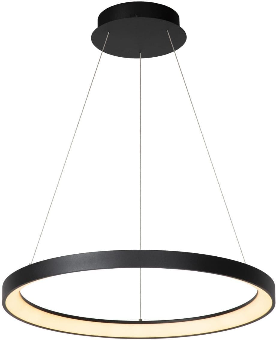 Vidal - Hanglamp - Ø58 cm - Led Dimb. - 1x48W 2700K - Zwart Lucide Hanglamp 46403/48/30