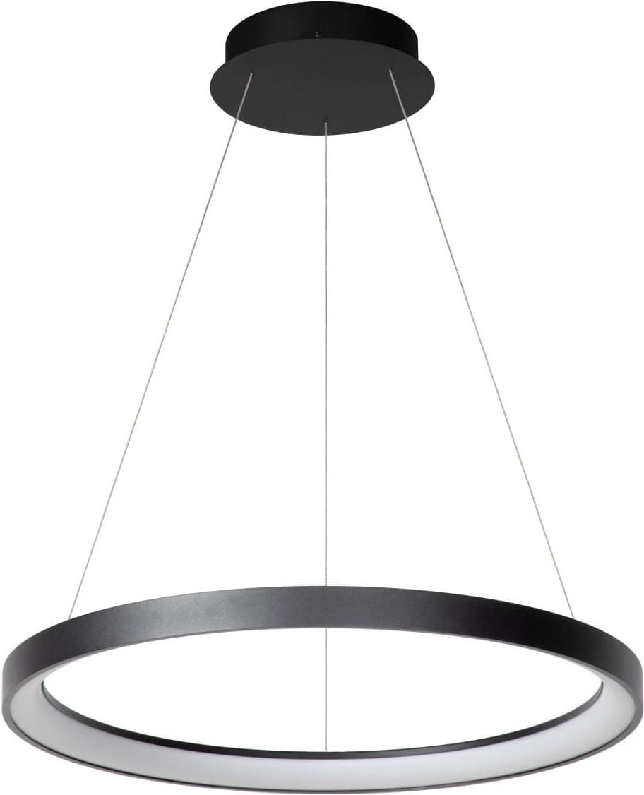 Vidal - Hanglamp - Ø58 cm - Led Dimb. - 1x48W 2700K - Zwart Lucide Hanglamp 46403/48/30