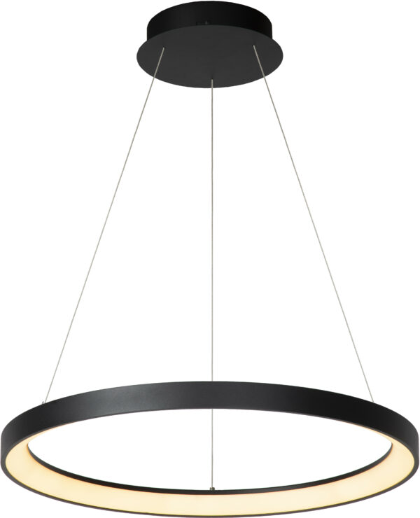 Vidal - Hanglamp - Ø58 cm - Led Dimb. - 1x48W 2700K - Zwart Lucide Hanglamp 46403/48/30