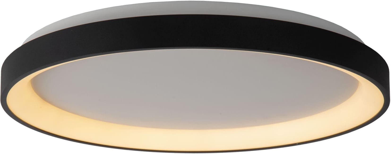 Vidal - Plafonnière - Ø48 cm - Led Dimb. - 1x38W 2700K - Zwart Lucide Plafondlamp 46103/38/30