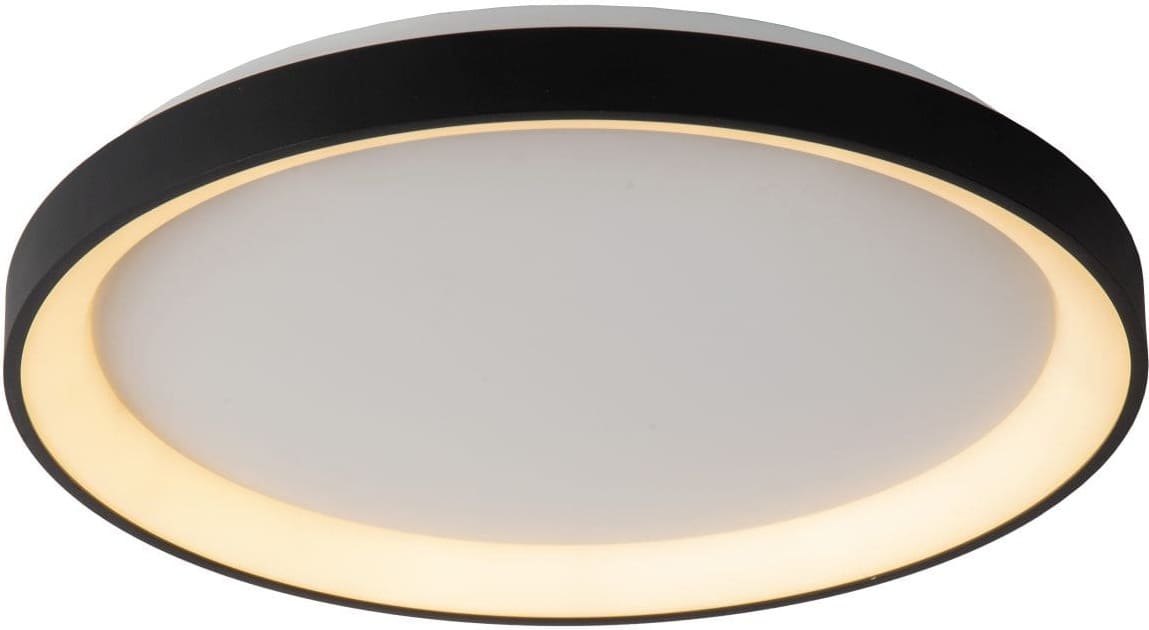 Vidal - Plafonnière - Ø48 cm - Led Dimb. - 1x38W 2700K - Zwart Lucide Plafondlamp 46103/38/30