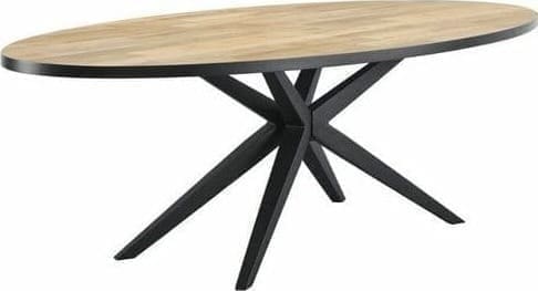 Profijt Meubel Eettafel Sandton ovaal 220x120 cm Taupe|Bruin|Beige Eettafel