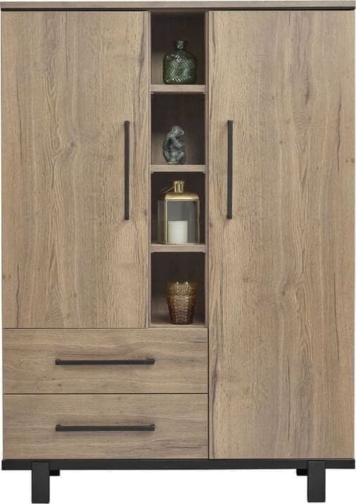 Pronto Wonen Barkast Adanti barley Zwart Barkast