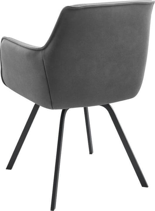 Pronto Wonen Eetkamerstoel Turelli antraciet Antraciet Armstoel