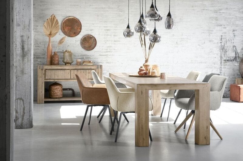 Pronto Wonen Eetkamerstoel Turelli antraciet Antraciet Armstoel