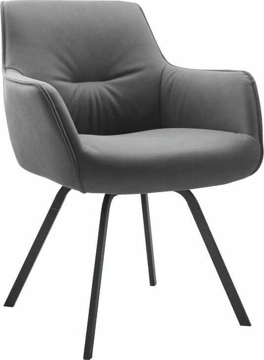 Pronto Wonen Eetkamerstoel Turelli antraciet Antraciet Armstoel