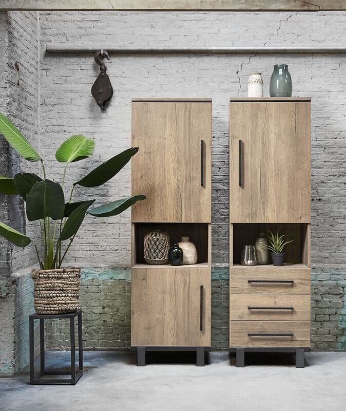 Pronto Wonen Opbergkast Adanti barley Zwart Opbergkast